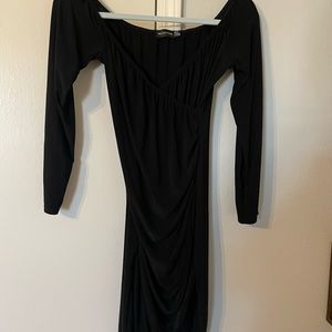 Black mini dress